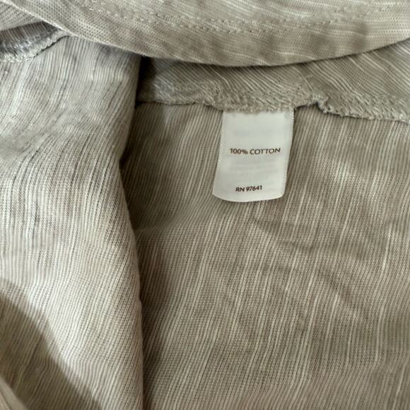 J. Jill Purejill Long Sleeve Top Tan Medium - Picture 5 of 9